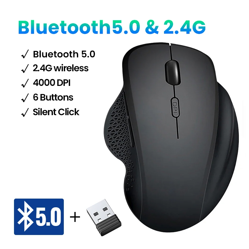 Laptop Electronics Accessories - 무선 마우스 충전식 블루투스 마우스 1600