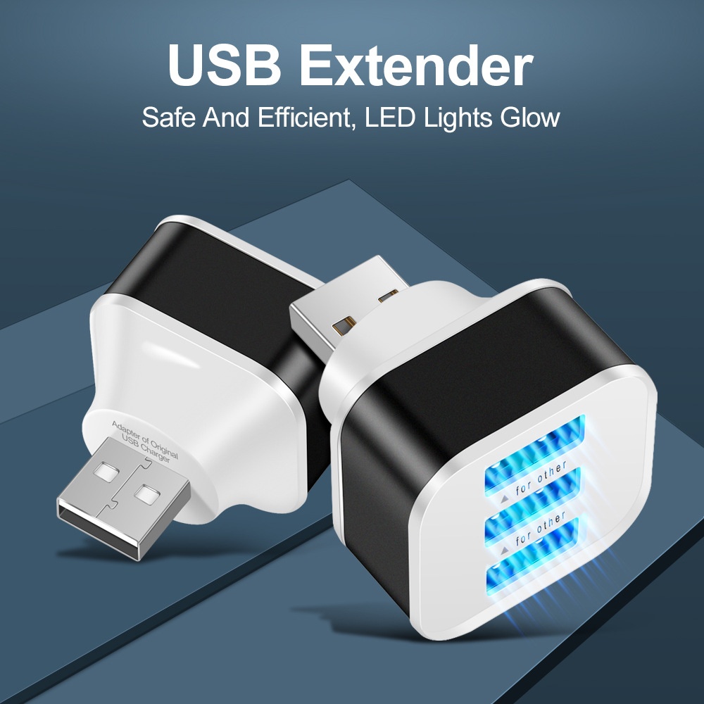 3 포트 USB 슬롯 어댑터, USB 3 in 1 다중 - Laptop Electronics Accessories 리뷰 및 가격