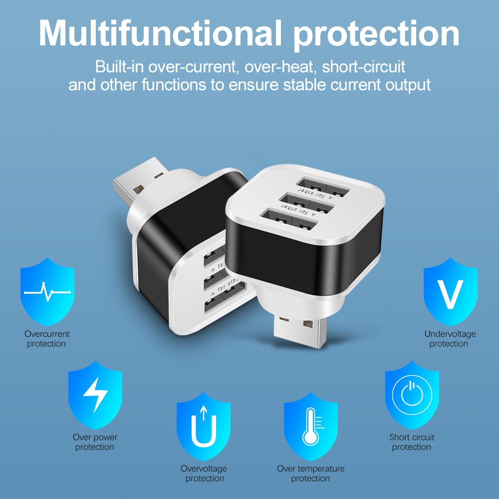 3 포트 USB 슬롯 어댑터, USB 3 in 1 다중 - Laptop Electronics Accessories 리뷰 및 가격