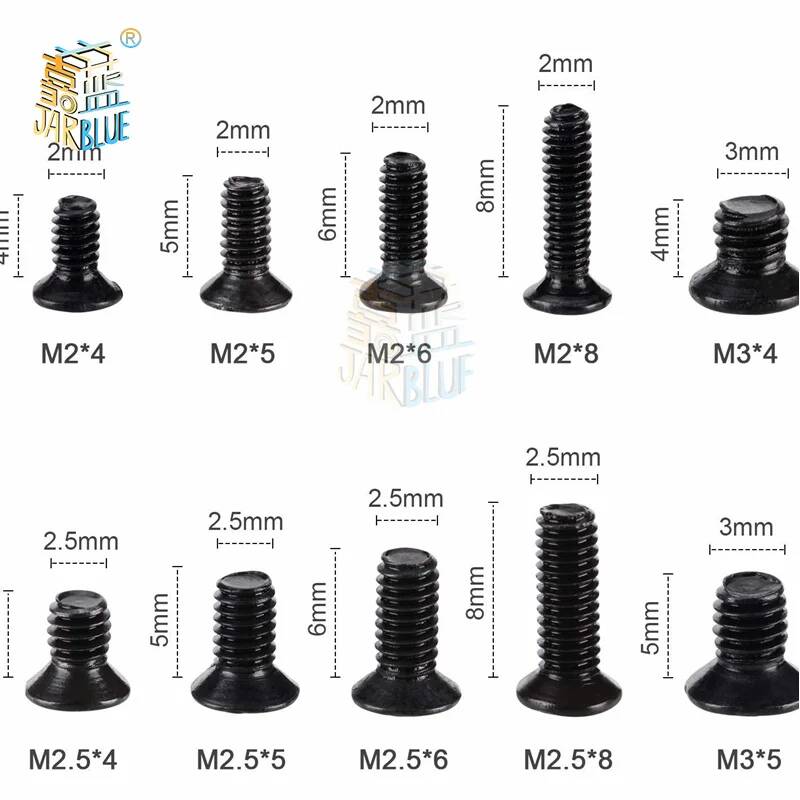 M2 M3 나사 세트 KM2 기계 노트북 나사 플랫 헤 - Laptop Electronics Accessories 리뷰 및 가격