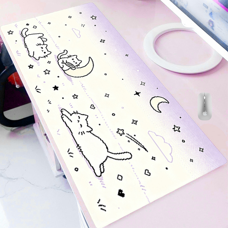 저화소 만화 마우스 패드 게임 필수품 XXL 확장형 데 - Laptop Accessories Essential 리뷰 및 가격