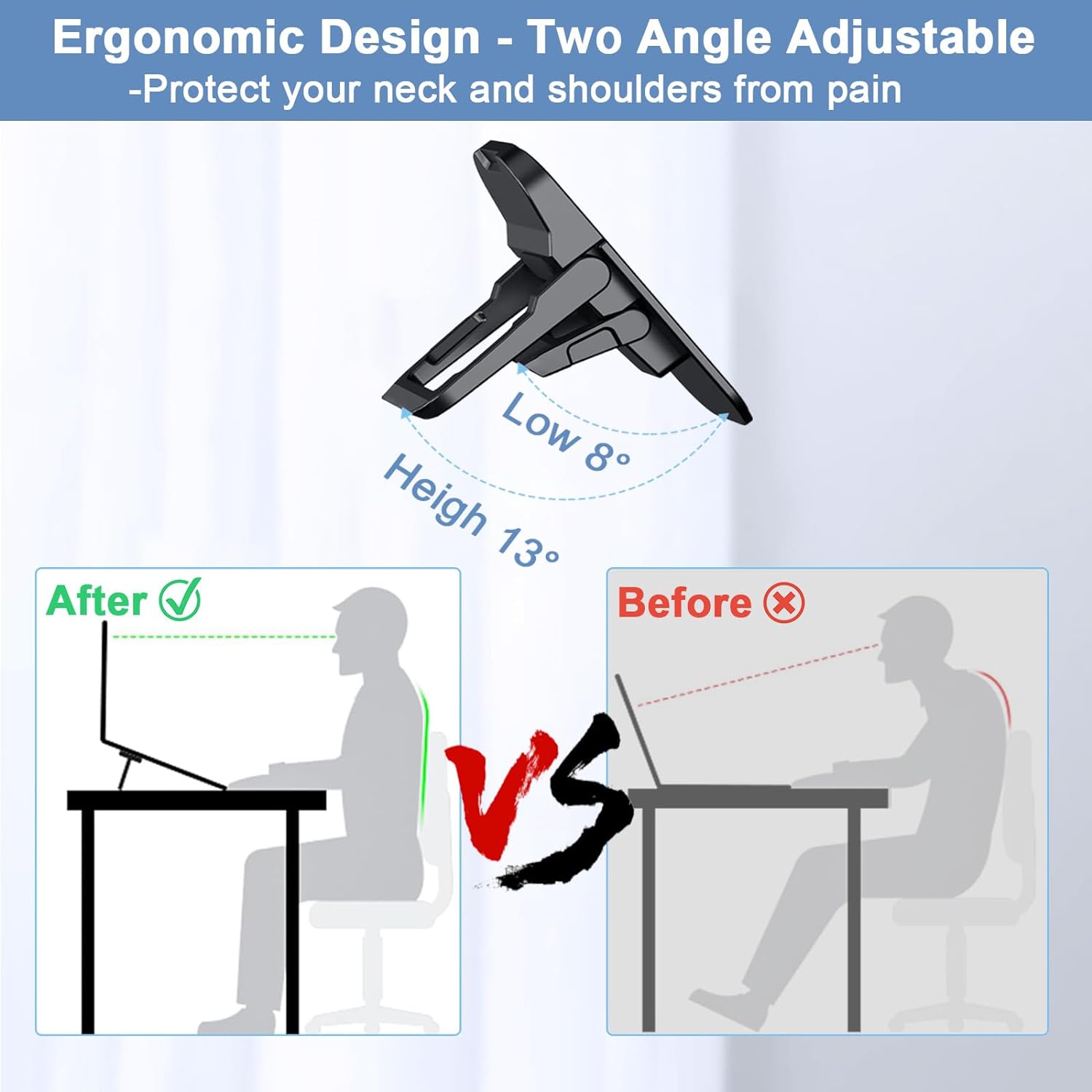 2PCS 휴대용 접이식 노트북 스탠드 조절 가능한 노트 - Laptop Stand Riser 리뷰 및 가격