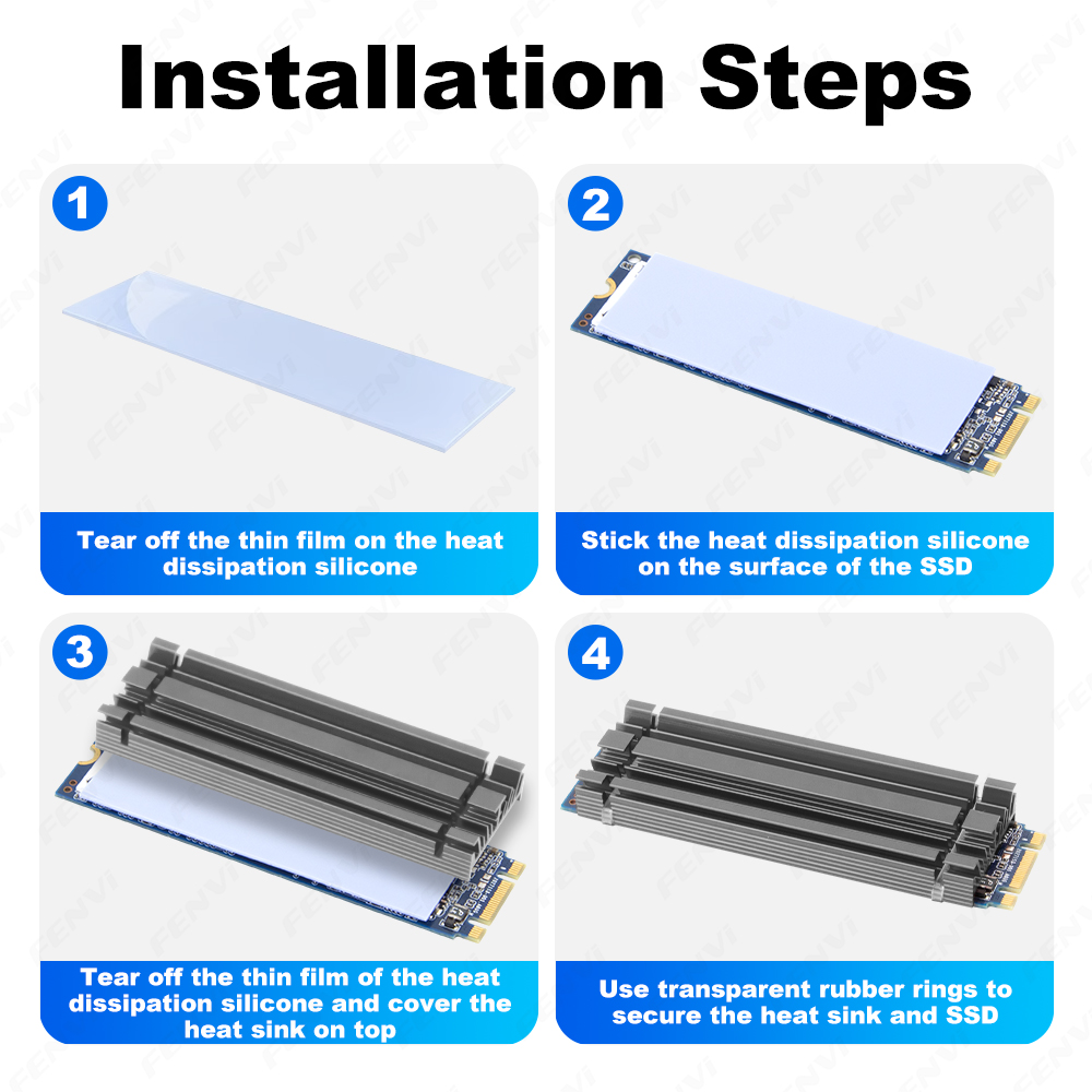 FENVI M.2 SSD 히트싱크 NVME NGFF M - Laptop Accessories Cooling Pad 리뷰 및 가격