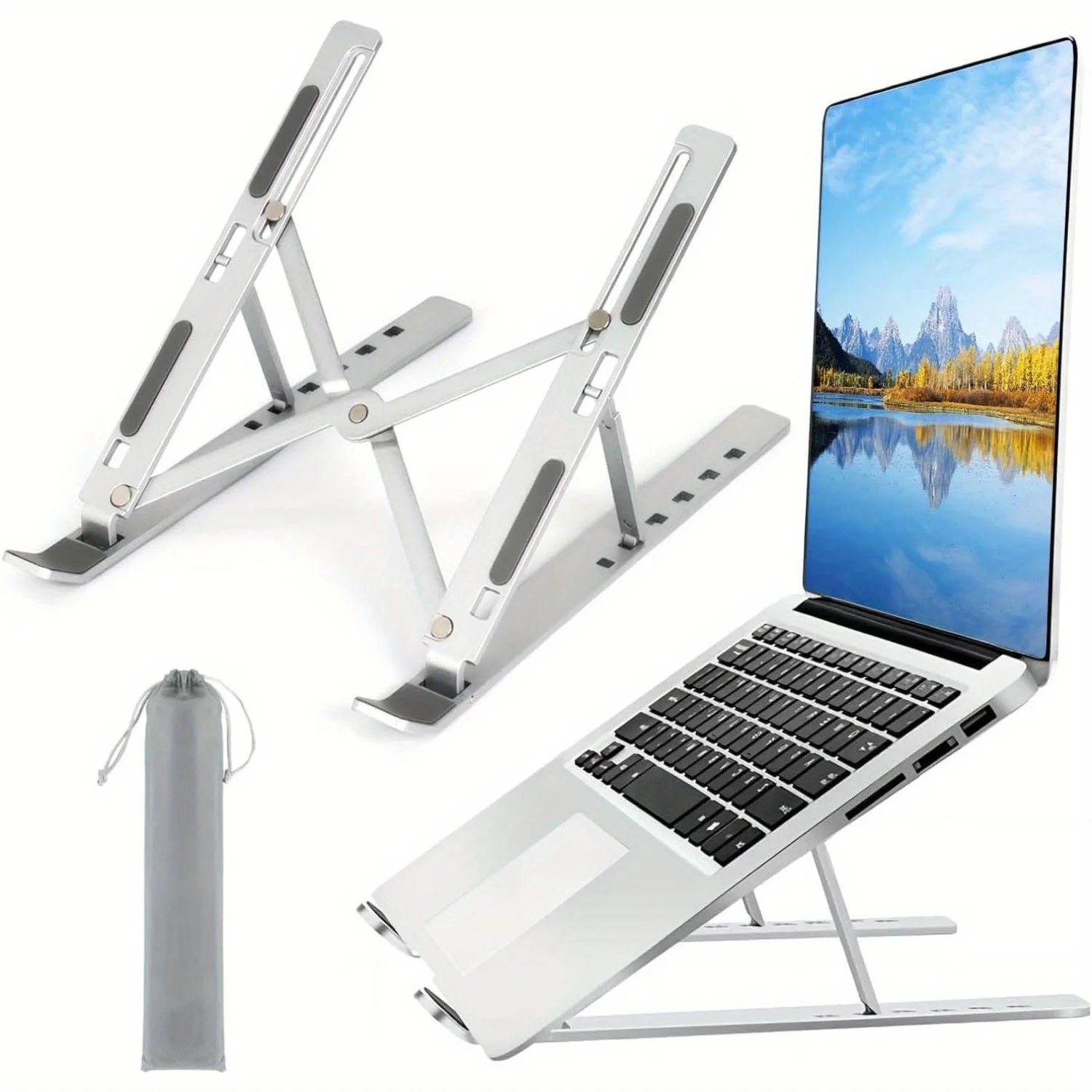 조정 가능한 알루미늄 노트북 스탠드 - 8~16인치 노 - Laptop Accessories And Gadgets 리뷰 및 가격