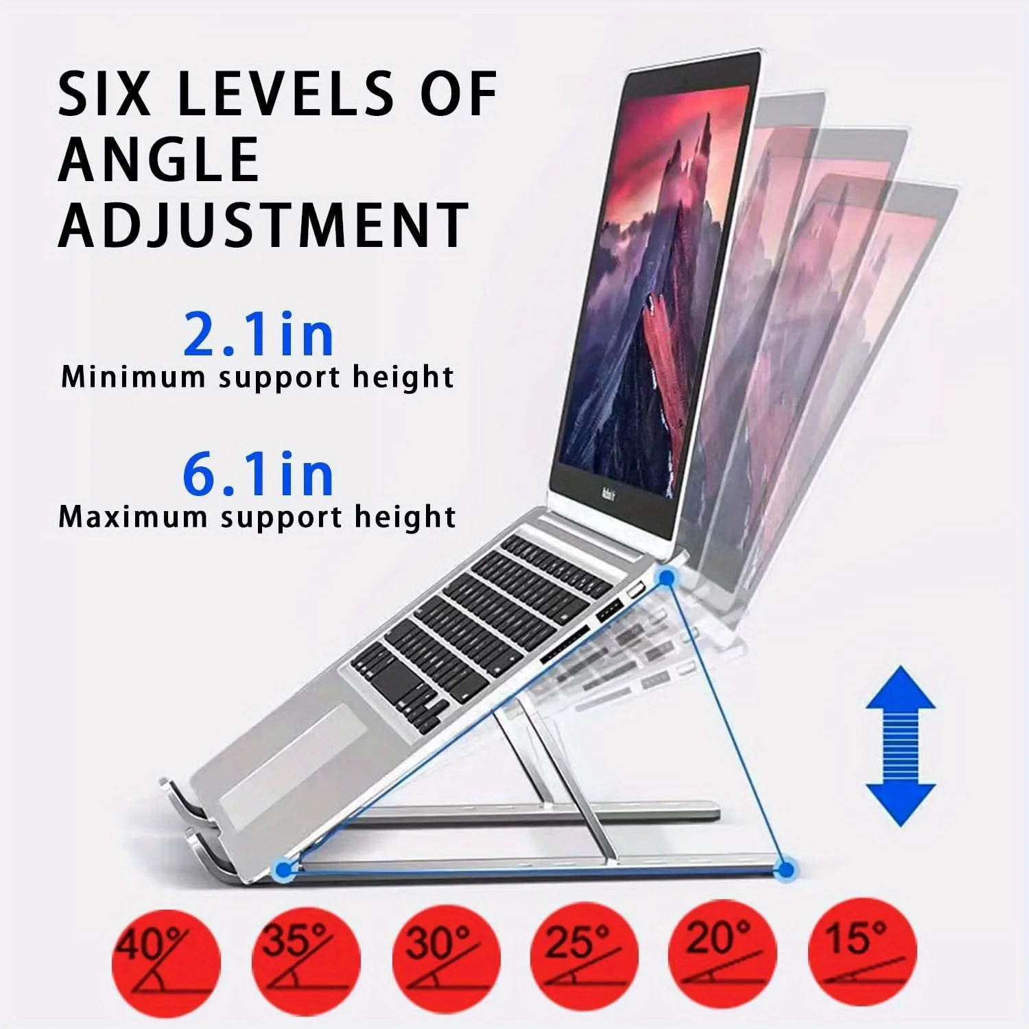조정 가능한 알루미늄 노트북 스탠드 - 8~16인치 노 - Laptop Accessories And Gadgets 리뷰 및 가격
