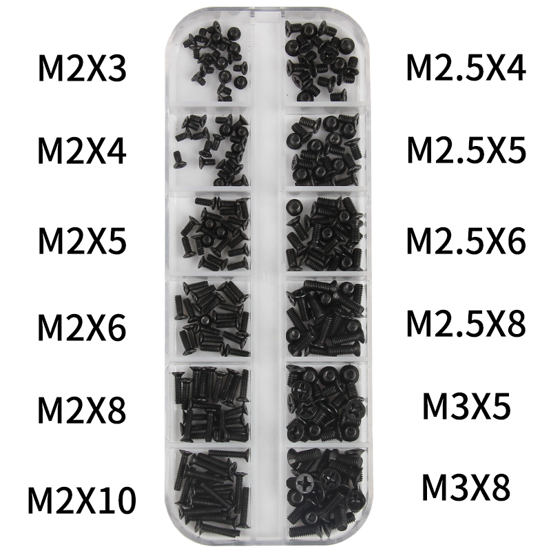240pcs M2 M2.5 M3 나사 세트 KM 기계  - Laptop Electronics Accessories 리뷰 및 가격