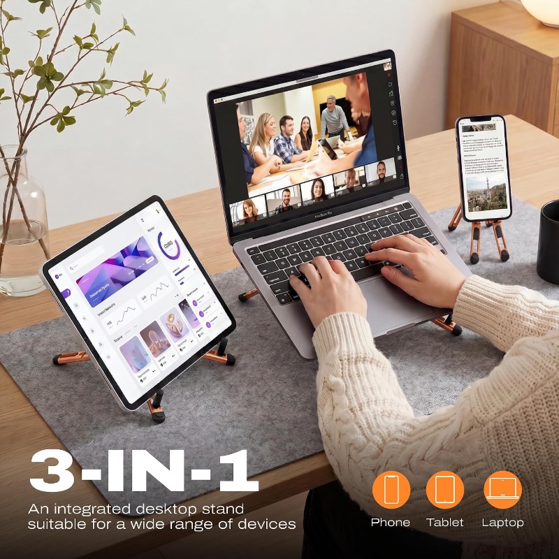 노트북, 태블릿, 휴대폰용 3-in-1 마그네틱 접이식 - Laptop Stand Riser 리뷰 및 가격