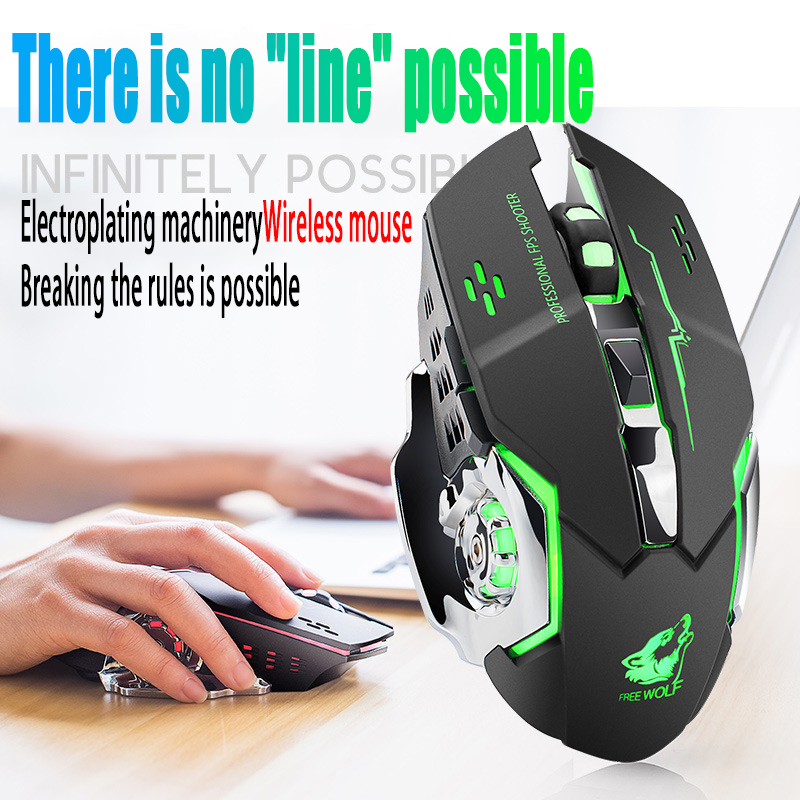무료 Wolf X8 무선 충전 게이밍 마우스, PC 노 - Laptop Electronics Accessories 리뷰 및 가격