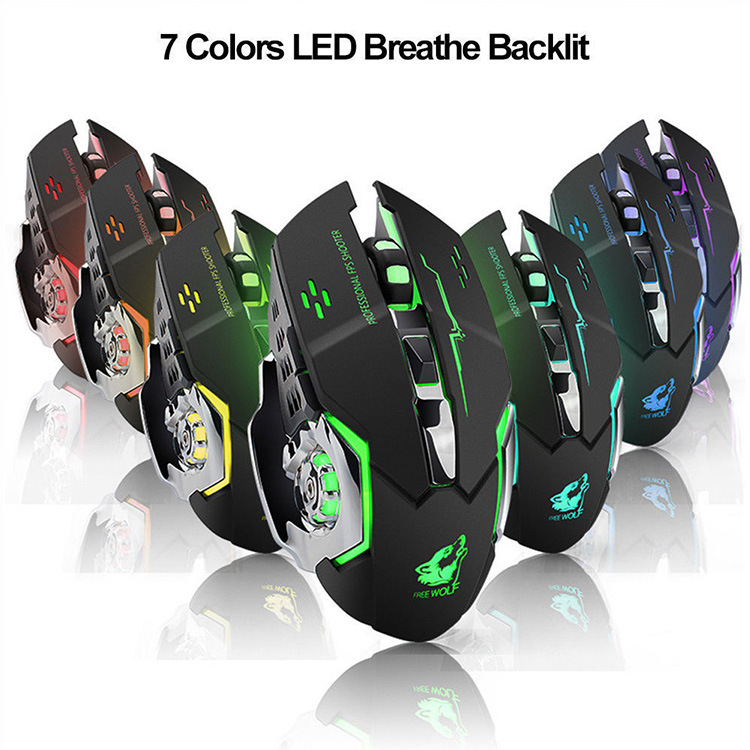 무료 Wolf X8 무선 충전 게이밍 마우스, PC 노 - Laptop Electronics Accessories 리뷰 및 가격