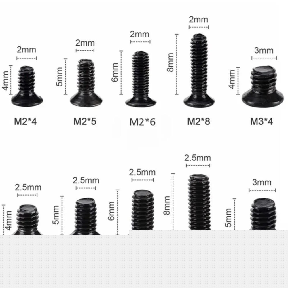 M2 M3 나사 세트 KM2 기계 노트북 나사 플랫 헤 - Laptop Electronics Accessories 리뷰 및 가격