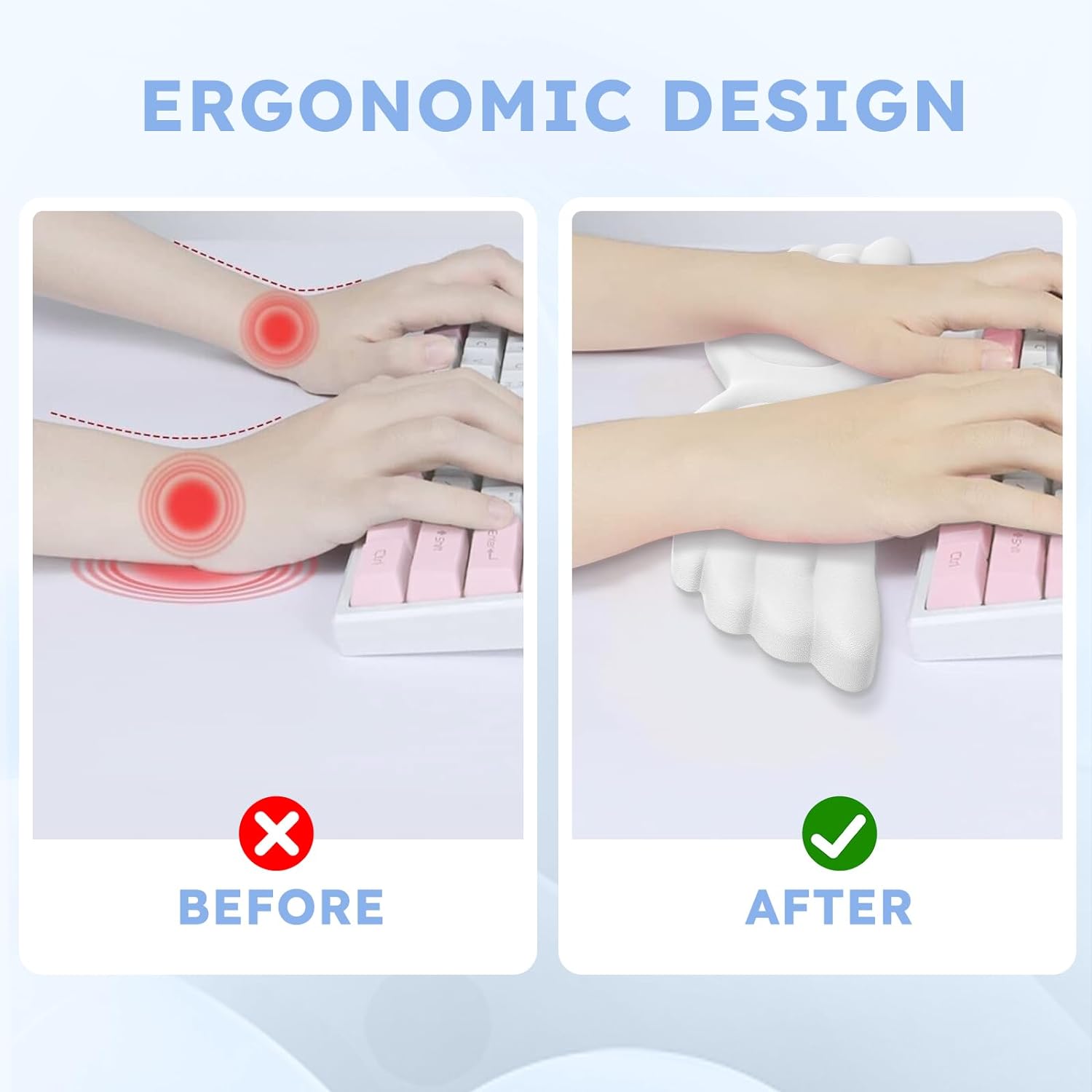 기계식 키보드 마우스 손목 받침대 엔젤 윙 메모리폼 마 - Wrist Rest Gel 리뷰 및 가격