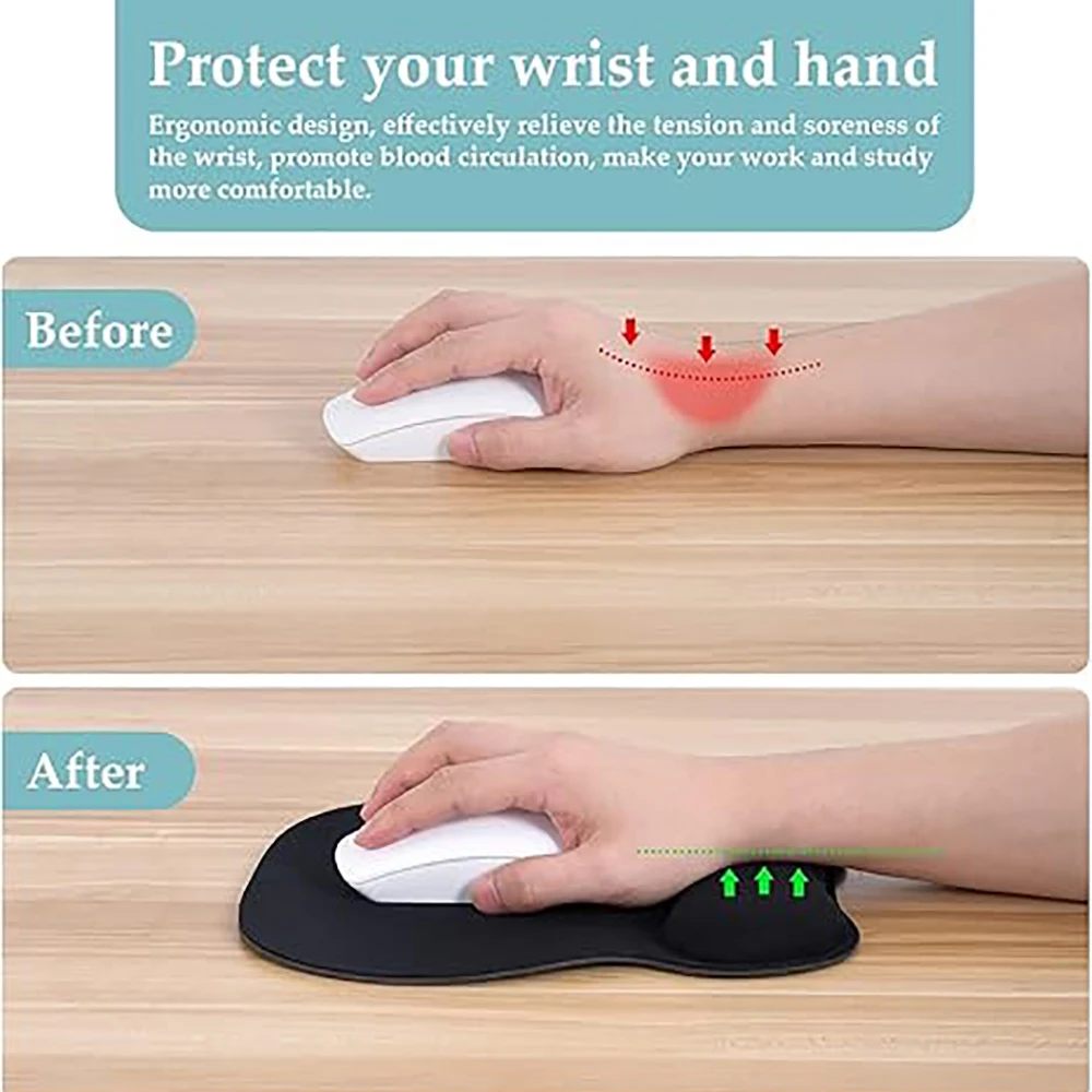 손목 지지대가 있는 마우스 패드, 메모리 폼 손목 받침 - Wrist Rest Gel 리뷰 및 가격