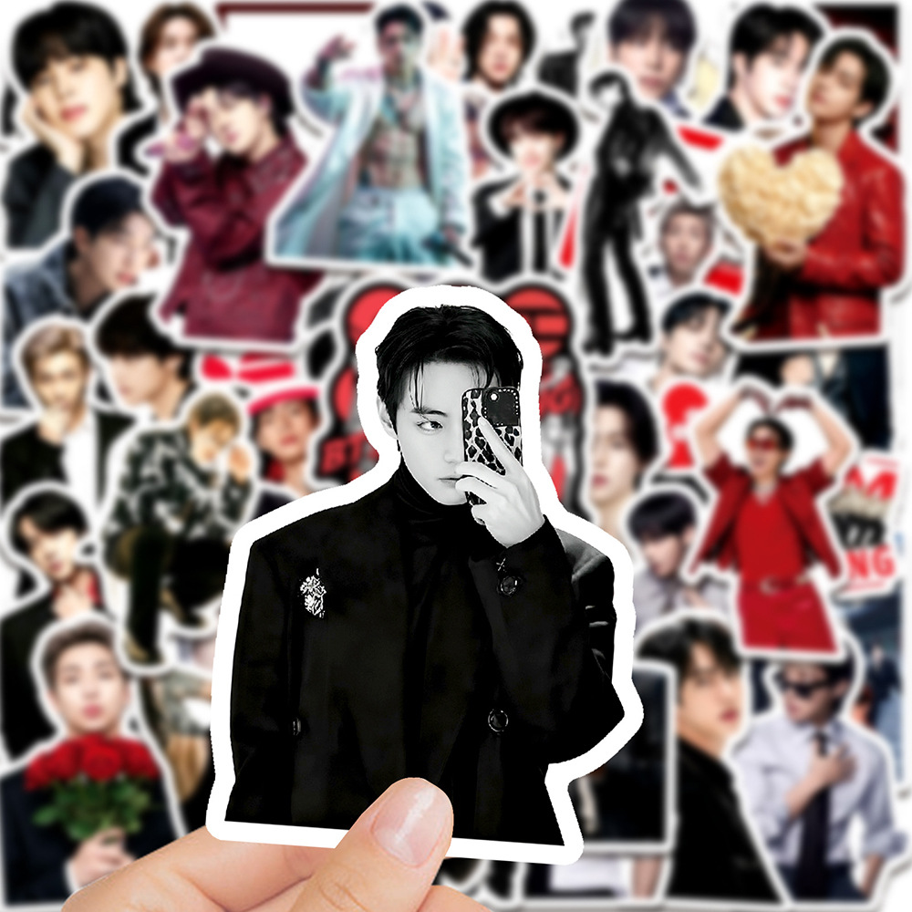 BTS K팝 보이 그룹 스티커 50개, 방수 기능, D - Laptop Accessories Toy 리뷰 및 가격