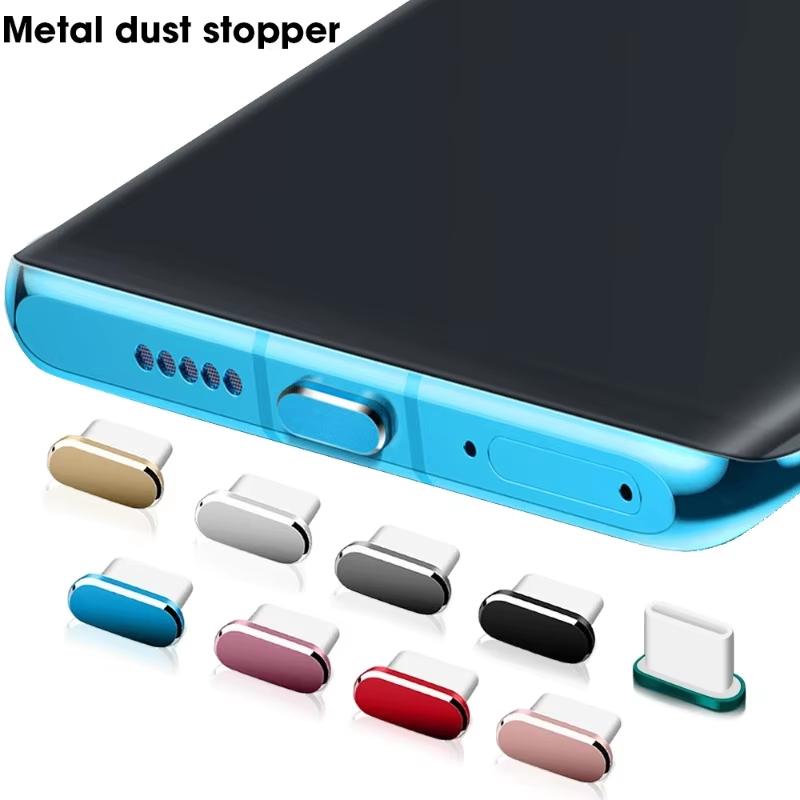 1Pcs 금속 유형 C 먼지 플러그 안드로이드 폰용 분 - Laptop Electronics Accessories 리뷰 및 가격