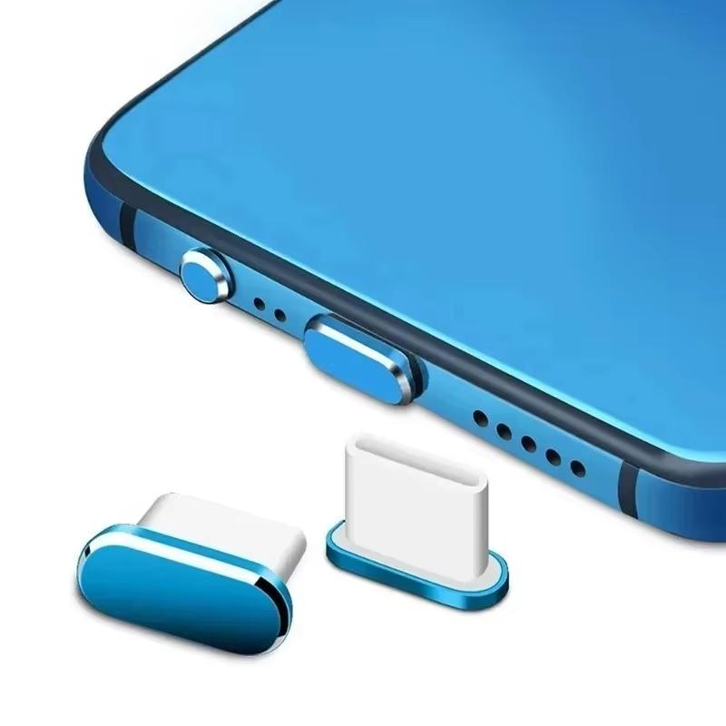 1Pcs 금속 유형 C 먼지 플러그 안드로이드 폰용 분 - Laptop Electronics Accessories 리뷰 및 가격